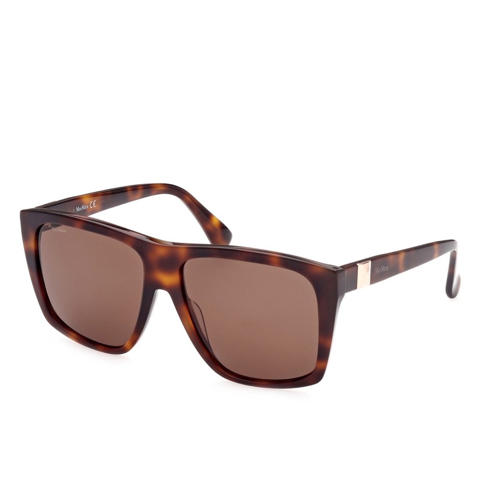 MAX MARA PRISM Dark Havana Square Sunglasses
